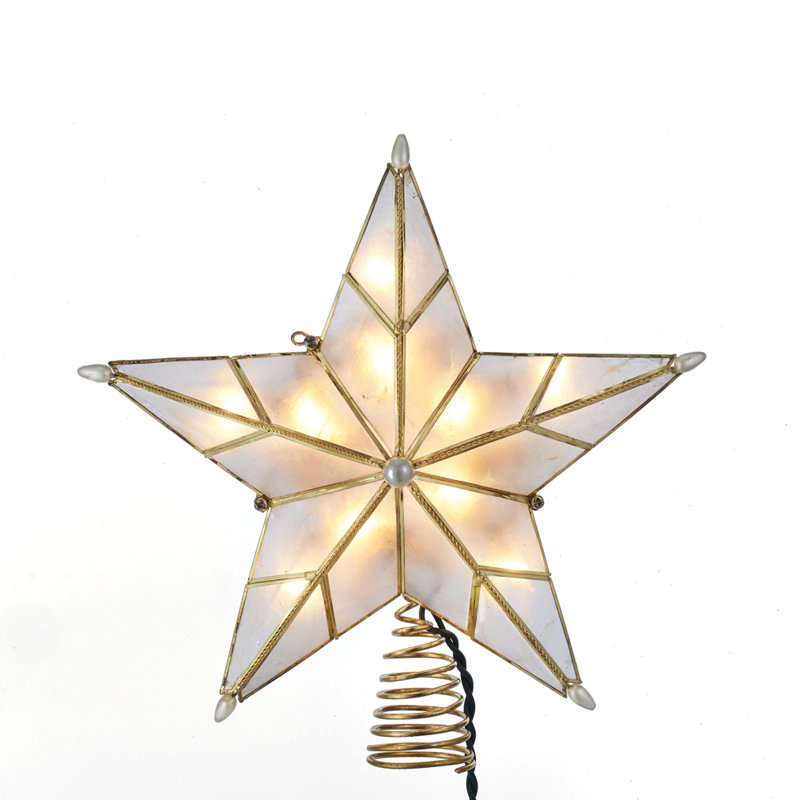 Kurt Adler Capiz 10 Light Star Tree Topper & Reviews Wayfair